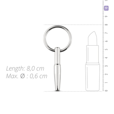 Полый уретральный стимулятор Sinner Gear Unbendable - Hollow Penis Plug, длина 4см, диаметр 8мм SO4580 фото