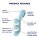 Универсальный вибратор Satisfyer Tri Ball 2, 3 мотора, гнется SO7784 фото 8