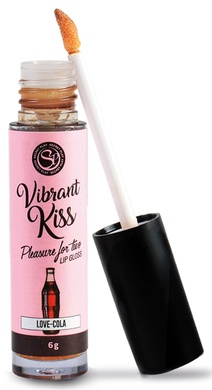 Блиск для губ з ефектом вібрації Secret Play - LIP GLOSS Vibrant Kiss Cola, 6 грам 36577 фото