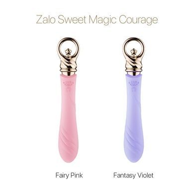 Вібратор для точки G з підігрівом Zalo Sweet Magic - Courage Fantasy Violet SO6675 фото