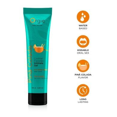 Лубрикант на водной основе Orgie Lube Tube Pina Colada, 100 мл, вкус и аромат пина колады SX1515 фото