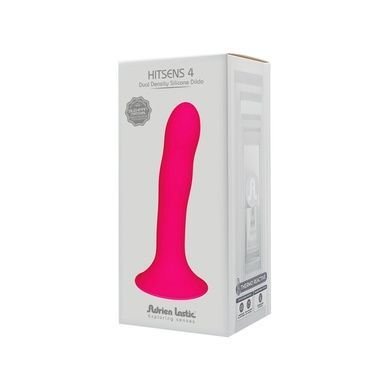 Дилдо з присоскою Adrien Lastic Hitsens 4 Pink, відмінно для страпона, діаметр 3,7 см, довжина 17,8 AD24041 фото