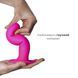 Дилдо з присоскою Adrien Lastic Hitsens 4 Pink, відмінно для страпона, діаметр 3,7 см, довжина 17,8 AD24041 фото 3