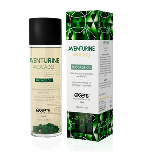 Масажна олія EXSENS Aventurine Avocado (антистрес з авантюрином) 100мл, натуральна SO2377 фото