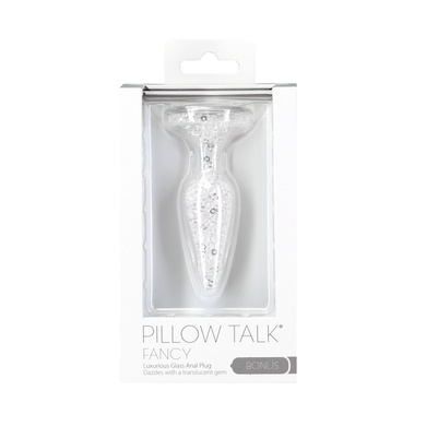 Скляна анальна пробка Pillow Talk – Fancy - Luxurious Glass Anal Plug SO6833 фото