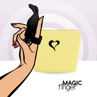 Вібратор на палець FeelzToys Magic Finger Vibrator Black SO4436 фото