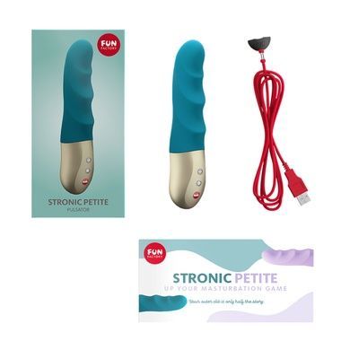 Мініпульсатор Fun Factory STRONIC PETITE deep sea blue, 8 режимів, підходить для початківців SX0923 фото