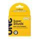 Презервативи ONE Super Studs, 3 шт, з точковим рельєфом, з мастилом, упаковка - картонна коробка SX0782 фото 1