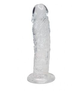 Прозорий фалоімітатор Alive Jelly Dildo Empire, ТПЕ, присоска, діаметр 4.3см, довжина 19.3см SO5554 фото