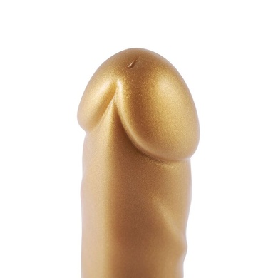 Золотой фаллоимитатор Hismith 6.8″ Golden Silicone Dildo, система KlicLok SO6202 фото