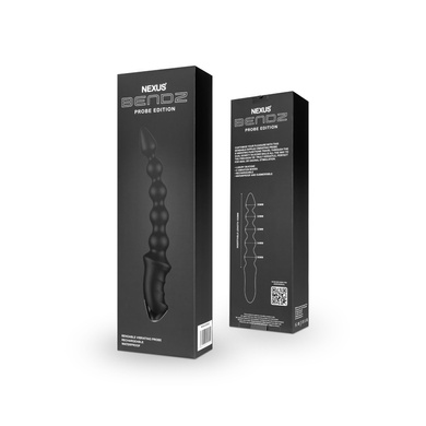 Анальный вибратор-бусы Nexus BENDZ Bendable Vibrator Probe Edition, эффект памяти формы SO6637 фото