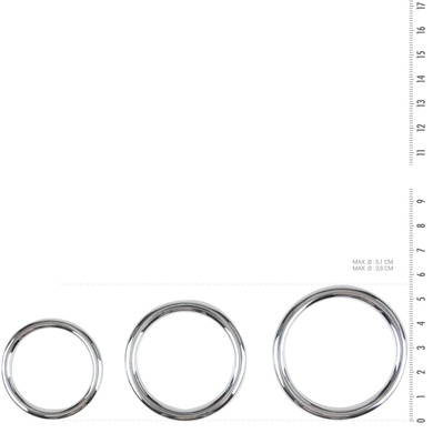 Набір ерекційних кілець Sinner Gear Unbendable – Cock/Ball Ring & Glans Ring Set SO4584 фото