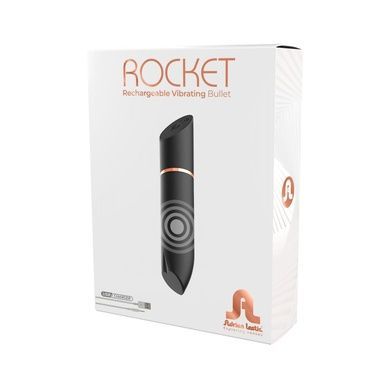 Віброкуля у вигляді помади Adrien Lastic Rocket Black SO8206 фото