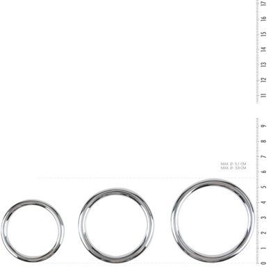 Набір ерекційних кілець Sinner Gear Unbendable &ndash; Cock/Ball Ring & Glans Ring Set SO4584 фото