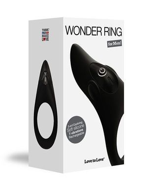 Эрекционное виброкольцо Love To Love WONDER RING с мегастимулятором клитора, перезаряжаемое SO2046 фото
