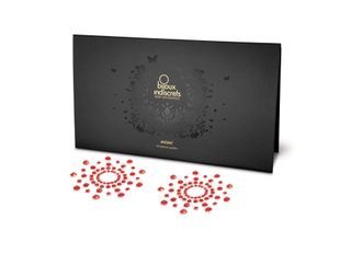 Пестіс з кристалів Bijoux Indiscrets - Mimi Red, прикраса на груди SO2321 фото