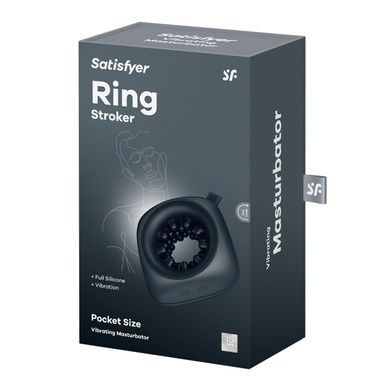 Мастурбатор Satisfyer Ring Stroker, 12 режимів вібрації, універсальний, компактний SX0565 фото