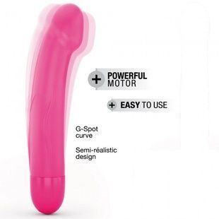 Вібратор Dorcel Real Vibration M Magenta 2.0, діаметр 3,7см, перезаряджається, для точки G, водостій SO3571 фото