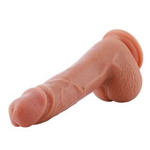 Ультрареалістичний фалоімітатор для секс-машин Hismith 8.3&Prime; 2-layers Silicone Flesh Dildo, двошарови SO6204 фото