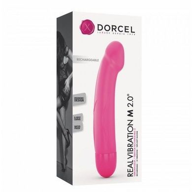 Вибратор Dorcel Real Vibration M Magenta 2.0, диам 3,7см, перезаряжаемый, для точки G SO3571 фото