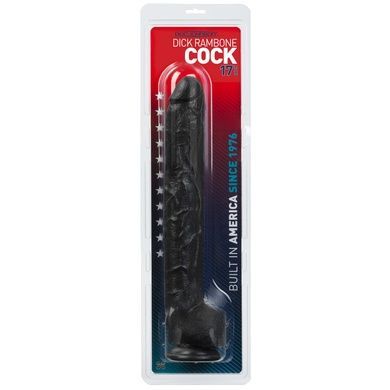 Фалоімітатор Doc Johnson Dick Rambone Cock Black, діаметр 6 см, довжина 42 см, ПВХ SO1547 фото