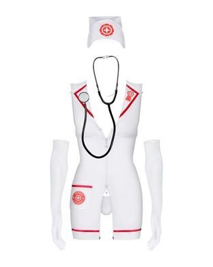 Obsessive Emergency dress S/M + stethoscope SO7704 фото
