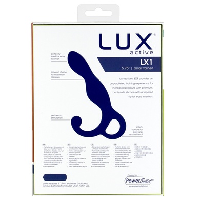 Масажер простати Lux Active – LX1 – Anal Trainer 5.75" – Dark Blue SO6837 фото