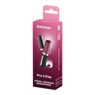 Вакуумний стимулятор Satisfyer Pro 2 Kiss, магнітна технологія 3D Air Pulse, 30 режимів, кришечка SX2166 фото