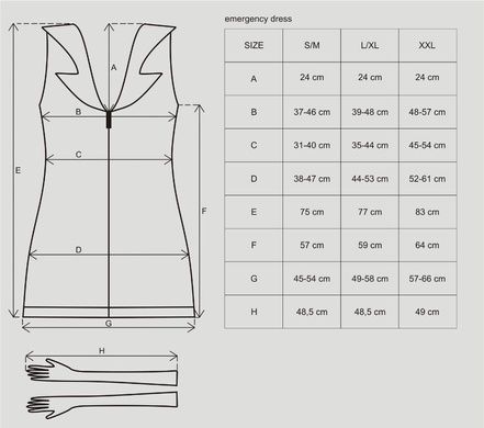 Obsessive Emergency dress S/M + stethoscope SO7704 фото
