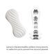 Мастурбатор Tenga FLEX Silky White зі змінною інтенсивністю, можна скручувати SO1645 фото 4
