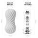 Мастурбатор Tenga FLEX Silky White зі змінною інтенсивністю, можна скручувати SO1645 фото 2