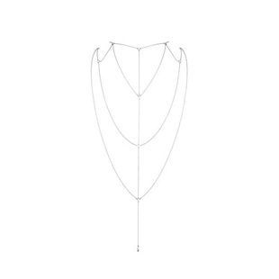 Цепочка для спины Bijoux Indiscrets Magnifique Back and Cleavage Chain - Silver, украшение для тела SO2655 фото