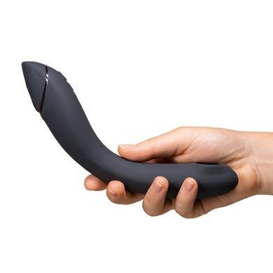 Вакуумний стимулятор для точки G та клітора з вібрацією Womanizer OG Dark Grey, 12 рівнів, 3 режими SX0533 фото