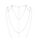 Ланцюжок для спини Bijoux Indiscrets Magnifique Back and Cleavage Chain - Silver, прикраса для тіла SO2655 фото 2