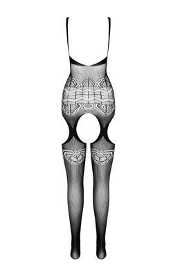 Бодистокинг Passion ECO BS005 white, плотный, открытый доступ, имитация подвязок SO7075 фото