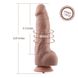 Гибкий фаллоимитатор для секс-машин Hismith 9.25″ Silicone Dildo, система KlicLok SO6207 фото 4