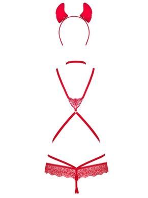 Obsessive Evilia teddy red L/XL SO7707 фото