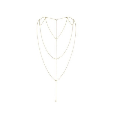 Цепочка для спины Bijoux Indiscrets Magnifique Back and Cleavage Chain - Gold, украшение для тела SO2657 фото