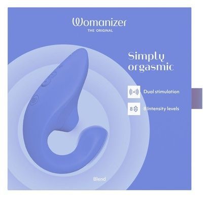 Вакуумный клиторальный стимулятор Womanizer Blend Vibrant Blue SX2142 фото