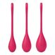 Набор йони бусин Satisfyer Yoni Power 1 Red, диаметр 2-2,5-3см, вес 22-46-74гр SO5547 фото 2