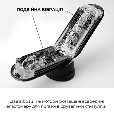 Мастурбатор Tenga Flip Zero Electronic Vibration Black, змінна інтенсивність, розкладний SO2445 фото