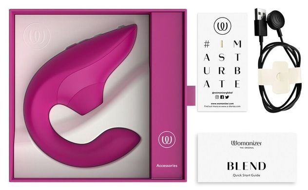 Вакуумный клиторальный стимулятор Womanizer Blend Vibrant Pink SX2143 фото