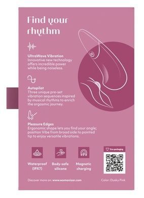 Вібратор Womanizer Vibe Dusky Pink SX2144 фото