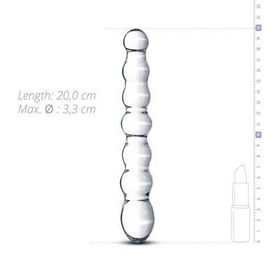 Стеклянный дилдо в виде бусин Gildo Glass Dildo No. 19 SO4419 фото