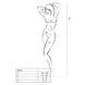 Бодистокинг Passion BS056 white, комбинезон, имитация чулок PBS056W фото 4