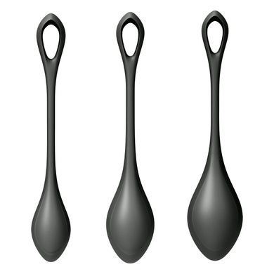 Набор йони бусин Satisfyer Yoni Power 2 Black, диаметр 2-2,5-3см, масса 22-44-73 г SO5550 фото