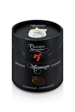 Масажна свічка Plaisirs Secrets Chocolate (80 мл) Подарунковаупаковка, керамічний посуд SO1845 фото