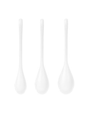 Набір йоні намистин Satisfyer Yoni Power 1 White, діаметр 2-2,5-3см, вага 22-46-74гр SO6735 фото