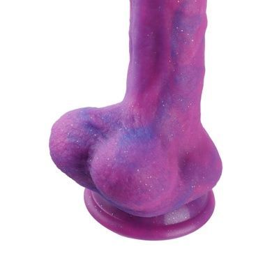 Фаллоимитатор 8.2&Prime; с вибрацией для секс-машин Hismith Purple Silicone Dildo with Vibe, KlicLok SO6212 фото