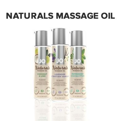 Массажное масло System JO &ndash; Naturals Massage Oil &ndash; Lavender & Vanilla с натуральными эфирными маслам SO6165 фото